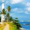 Aesthetic Galle Fort Lighthouse paint by number