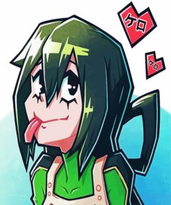 Aesthetic Tsuyu Asui Froppy paint by number