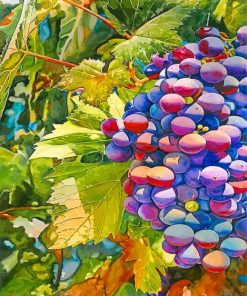 Aesthetic Grapes paint by numbers