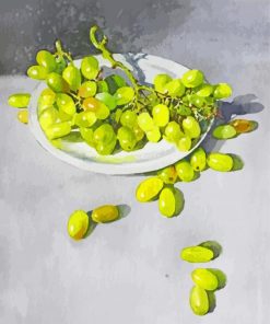 Aesthetic Green Grapes paint by numbers