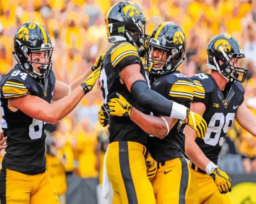 Aesthetic Hawkeyes Football paint by numbers
