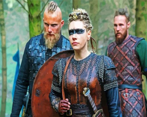 Aesthetic Lagertha paint by numbers