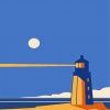Aesthetic Lighthouse Illustration paint by numbers