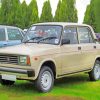 Beige Lada Car paint by numbers
