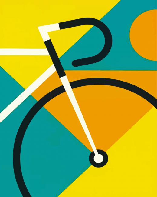Bike Illustration paint by number