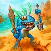 Blue Murloc piant by numbers
