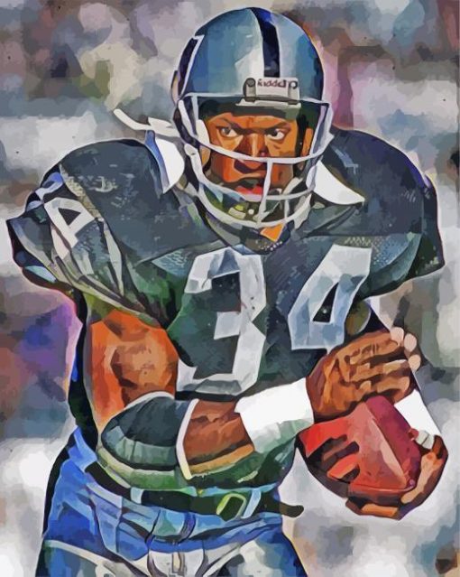 Bo Jackson Raiders paint by number