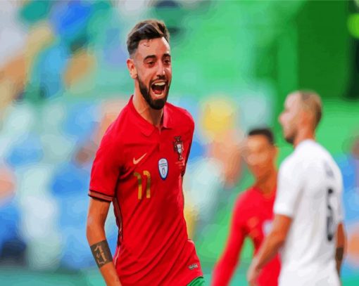 Bruno Fernandes paint by number