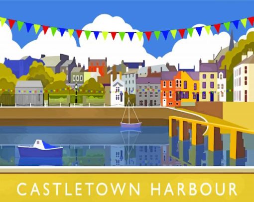 Castletown Harbour paint by numbers