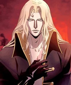 Alucard Castlevania Anime paint by numbers