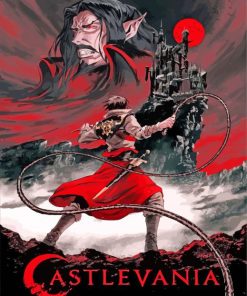 Castlevania Japanese Anime Poster paint by numbers