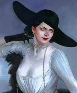 Classy Vintage Vampire Lady paint by numbers