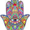 Colourful Hamsa paint by numbers