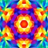 Colorful Kaleidoscope paint by numbers