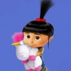 Cute Agnes Despicable Me paint by numbers