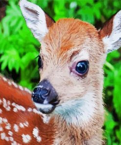 Cute Fawn paint by number
