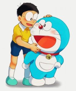 Cute Doraemon paint by number