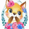 Cute Fox paint by number