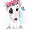 Cute White Dog paint by number