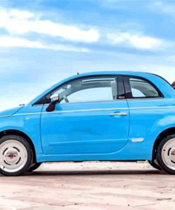 Cyan Fiat paint by numbers