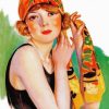 Deco Flapper Woman paint by number