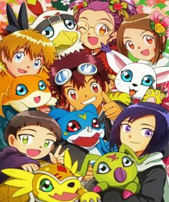 Digimon Characters paint by numbers