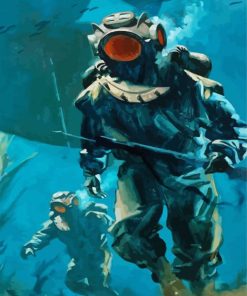Divers paint by number