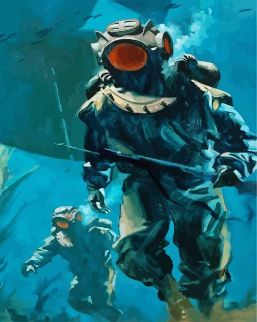 Divers paint by number