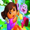 Dora Explorer paint by number