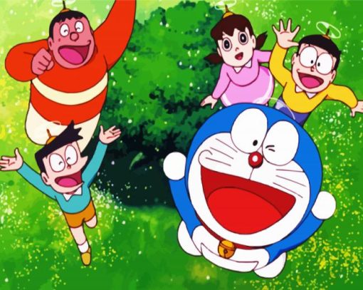Doraemon Anime paint by number