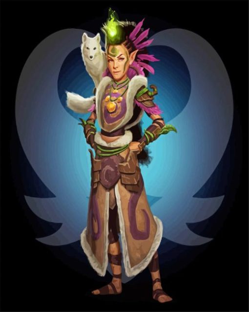 Druid Lady paint by numbers