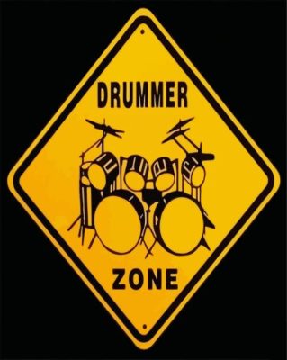 Drummer Zone paint by numbers