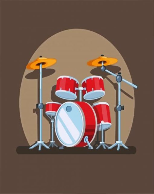 Drums And Illustration paint by numbers