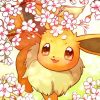 Eevee And Flowers paint by number
