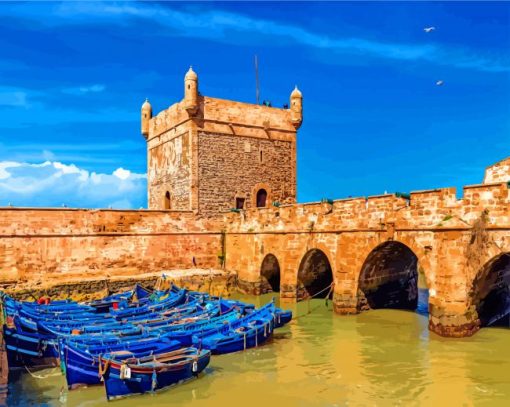 Essaouira City paint by number