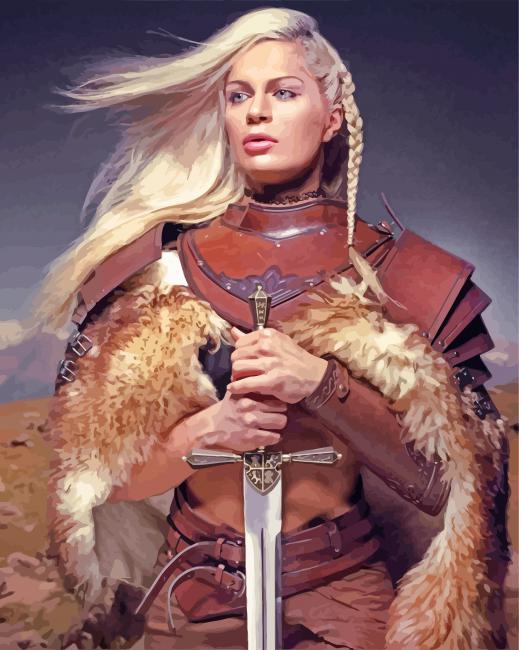 Female Viking paint by numbers