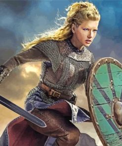 Female Viking Warrior paint by numbers
