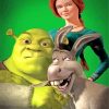 Fiona Shrek And Donkey paint by numbers
