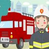Firetruck And Fireman paint by numbers