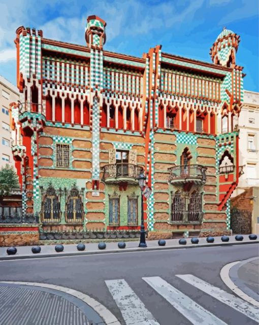 Gaudi Casa Vicens paint by numbers
