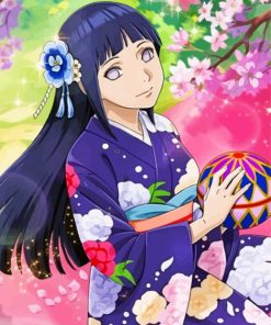 Gorgeous Hinata Hyuga paint by numbers