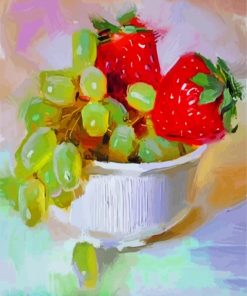Grapes And Strawberries paint by numbers