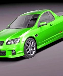 Green Holden Car paint by numbers