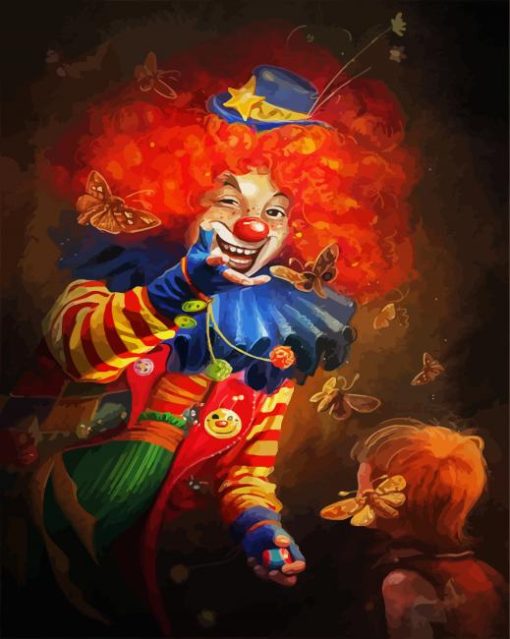Happy Clown paint by numbers