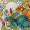 Hares Animals paint by numbers