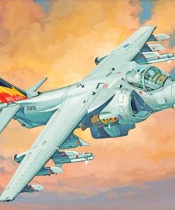 Harrier Gr 9 Plane paint by numbers