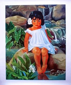 Hawaiian Girl paint by number