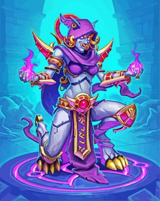 Hearthstone Game Character paint by numbers