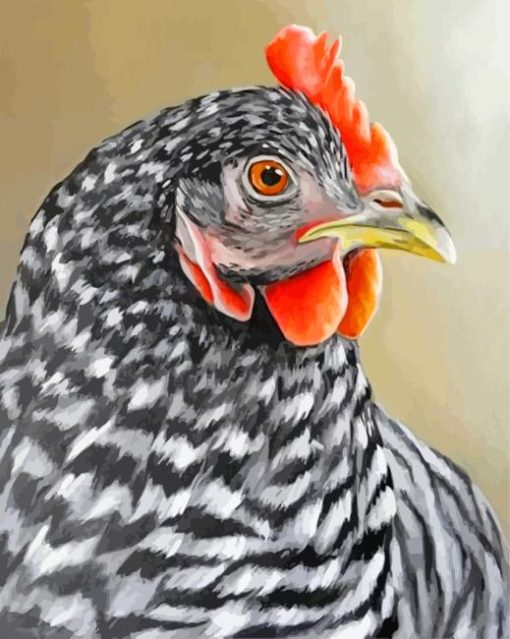 Hen paint by numbers
