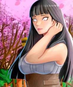 Hinata From Naruto paint by numbers